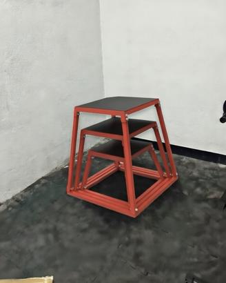 Set da 3 box pliometriche in acciaio - nuove