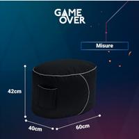 poltrona e sgabello gaming