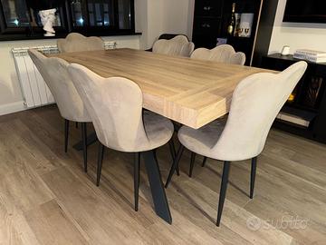 Tavolo moderno incluso di sedie