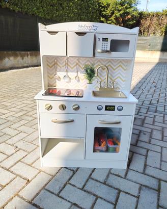 Cucina per bambini in legno artigianale