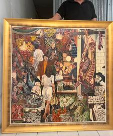 Quadro antico - Vucciria di Renato Guttuso