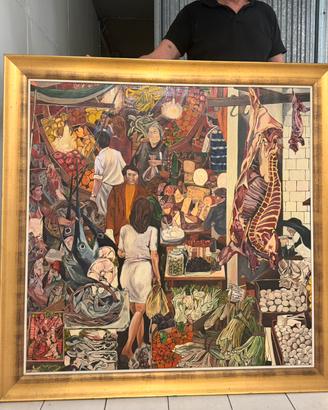 Quadro antico - Vucciria di Renato Guttuso