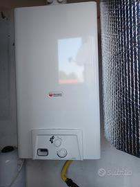 scaldabagno a metano 24kw camera stagna hermann