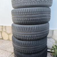 4+1 pneumatici poco usati 215-55-ZR16 97W