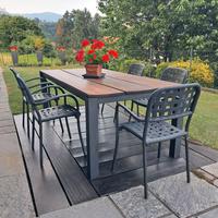 Set 5 sedie giardino NARDI / Aurora col. antracite