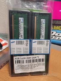 Ram desktop Samsung 8 GB DDR3 1600 MHZ