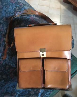 Borsello tracolla uomo in vera pelle, vintage