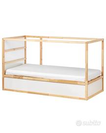 letto letto reversibile kura bianco/pino 90x200