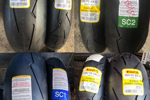 Gomme moto in mescola ed altro