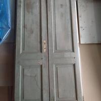 Porte antiche in pioppo tradizionali piemontesi