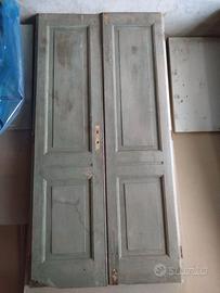 Porte antiche in pioppo tradizionali piemontesi