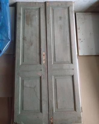 Porte antiche in pioppo tradizionali piemontesi