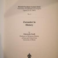 Zoroaster in History - Gherardo Gnoli