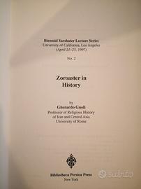Zoroaster in History - Gherardo Gnoli