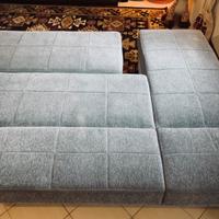 Divano letto con penisola e doppio contenitore Riv