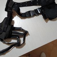 cinturone in cordura con cosciale, per tiro dinami