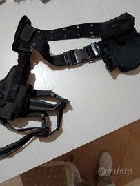 cinturone in cordura con cosciale, per tiro dinami