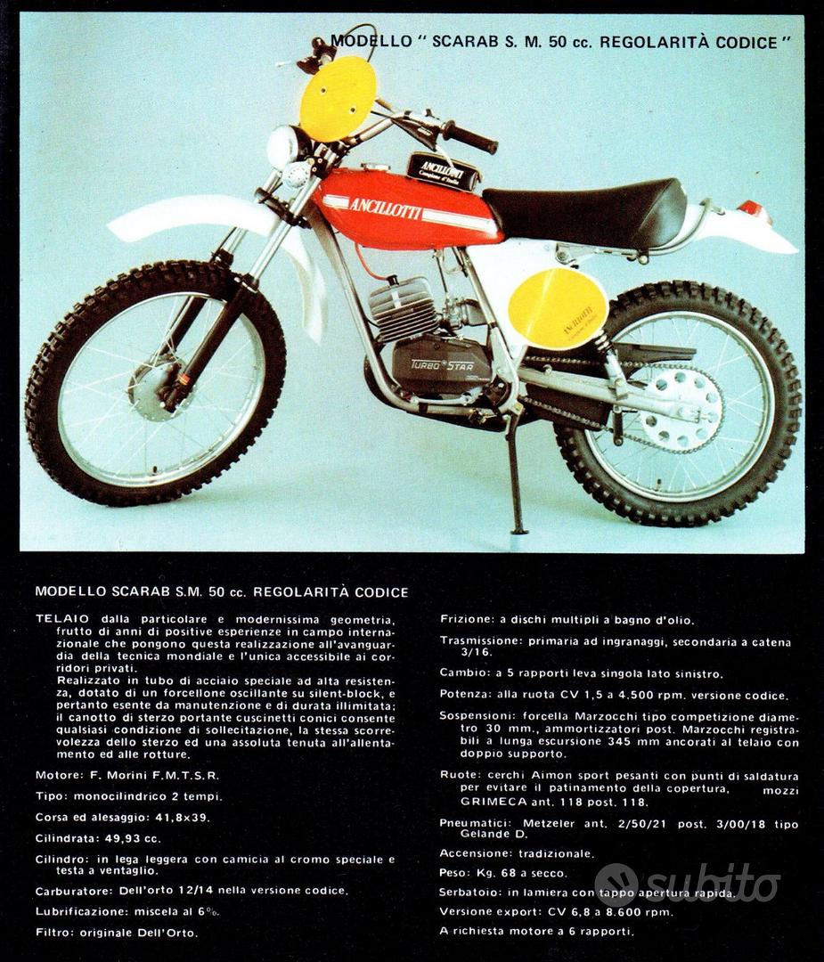 Dépliant Ancillotti Scarab 50 Regolarità Collezionismo In