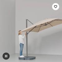 ombrellone seglaro Ikea bianco 330x240