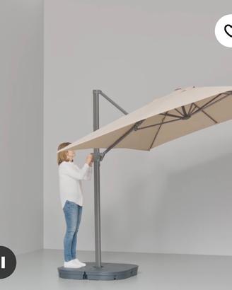 ombrellone seglaro Ikea bianco 330x240