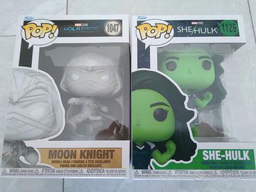 Funko pop moon knight e she-hulk