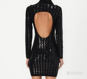 vestito GUESS mini abito con paillettes nero