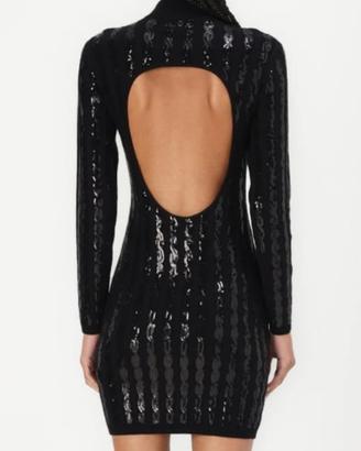 vestito GUESS mini abito con paillettes nero