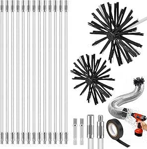 Scopa per camini, attrezzi per la pulizia