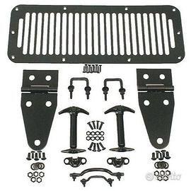 Kit cofano nero 78-95 Jeep CJ/Wrangler YJ