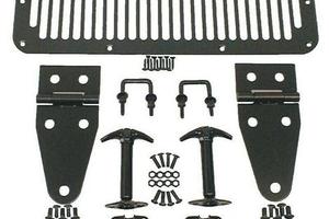 Kit cofano nero 78-95 Jeep CJ/Wrangler YJ