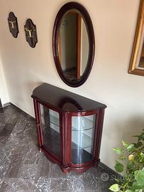 COMPLETO VETRINETTA + SPECCHIO + TAVOLINO INGRESSO