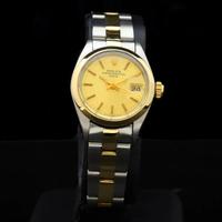 Rolex Oyster Perpetual Date lady steel gold 6916