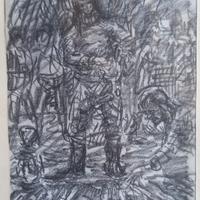 disegno su lapis artista Guido Borgianni 