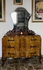 Cassettiera con specchio primi 900'