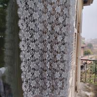 Mantiglia ricamata grigio argento 