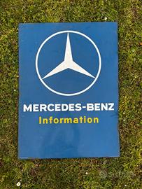 insegna smaltata mercedes benz