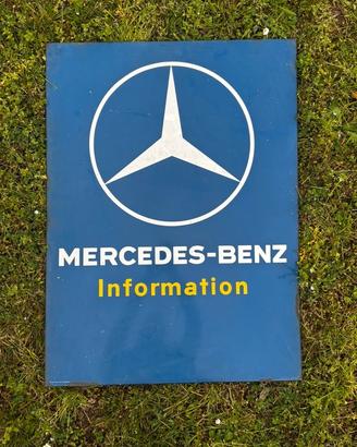 insegna smaltata mercedes benz