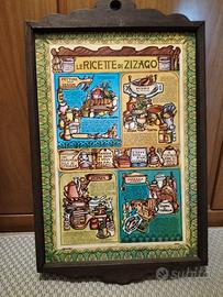 Coppia Targhe Decorative Vintage in Legno