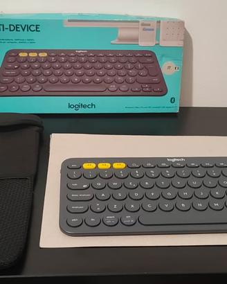 Logitech K380 Tastiera Bluetooth + custodia