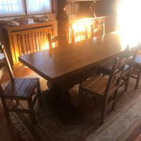 Arredo soggiorno esclusivo rovere massello