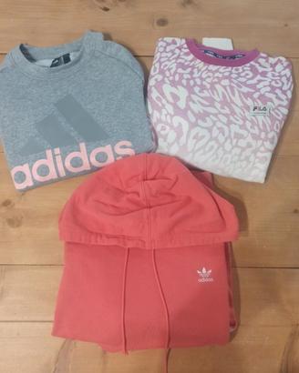 Set felpe donna/ragazza adidas fila taglia M