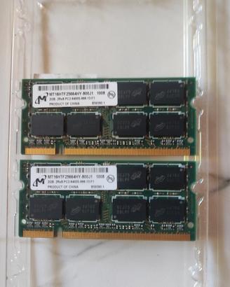 Ram 2x2GB Sodimm