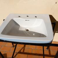 Lavandino lavabo sospeso, in ceramica, raffinato