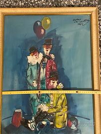 Quadro con pagliacci