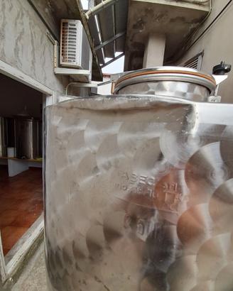fusto acciaio inox 500 litri