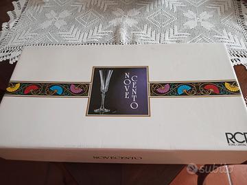 Flute di cristallo nuovi