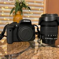 Canon EOS 750D + Obiettivo EFS 18–135mm IS Macro