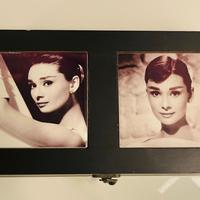 Portagioie in legno nero decorato