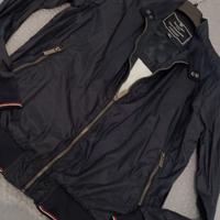 giubbotto anti pioggia blu