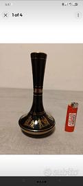 Vaso Fakiolas Grecia 24K Gold nero oro vintage
